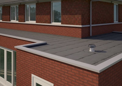 Roof Terminal Black 110mm