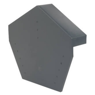 Glidevale Universal Dry Verge Angled Ridge Cap Grey | RoofNStop Roofing ...