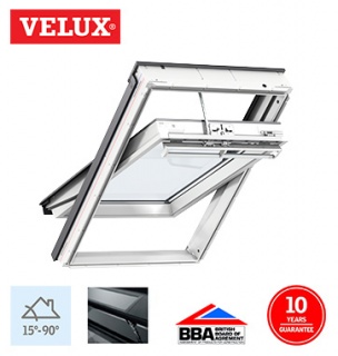 Velux Integra Solar White Polyurethane Finish SK06 114cm x 118cm