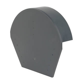 Universal Half Ridge Glidevale Universal Dry Verge Half Round Ridge Cap Grey | RoofNStop ...