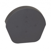 Easy Verge U Half Round Ridge Cap Grey