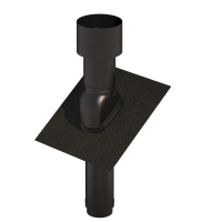 UB47 Insulated Roof Terminal 150mm Black