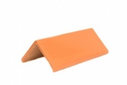 Plain Angle Red Ridge Tile