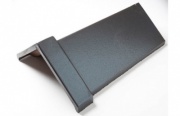 Capped Angle Black Ridge Tile