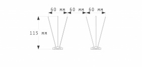 Bird Control Spikes Type C - 340mm x 60mm x115mm