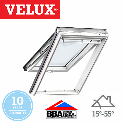 Velux Top Hung - White Painted GPL 2070 UK08 - 134x140cm