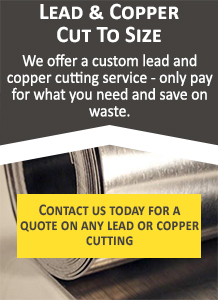 Lead and copper cut to size